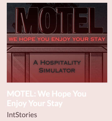 MOTEL: We Hope You Enjoy Your Stay